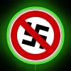 Anti-Nazi Resistance Symbol Bright Neon Sign with Colorful RGB Effect