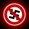 Anti-Nazi Resistance Neon Sign in Vibrant RGB Colorful Display