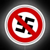 Anti Nazi Protest Symbol RGB Neon Sign with Resistance Message