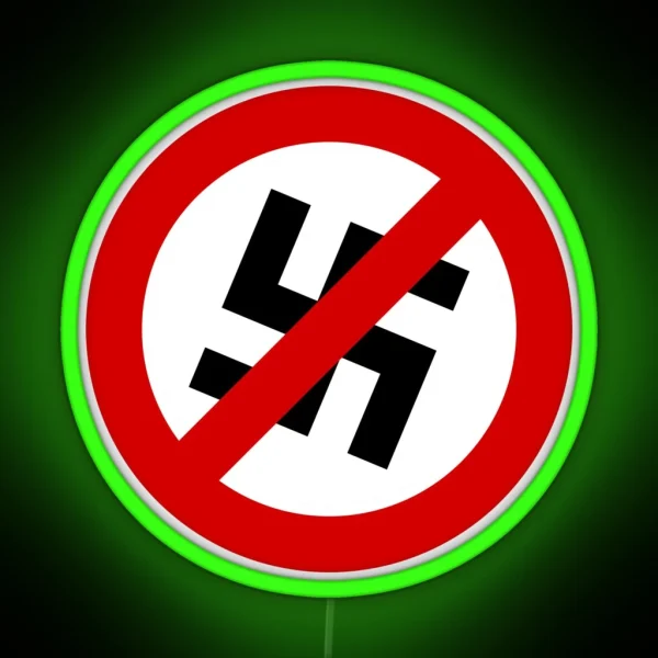 Anti Nazi RGB Neon Sign