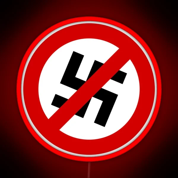 Anti Nazi RGB Neon Sign