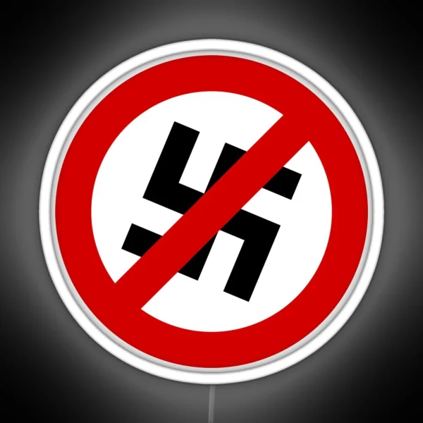 Anti Nazi RGB Neon Sign
