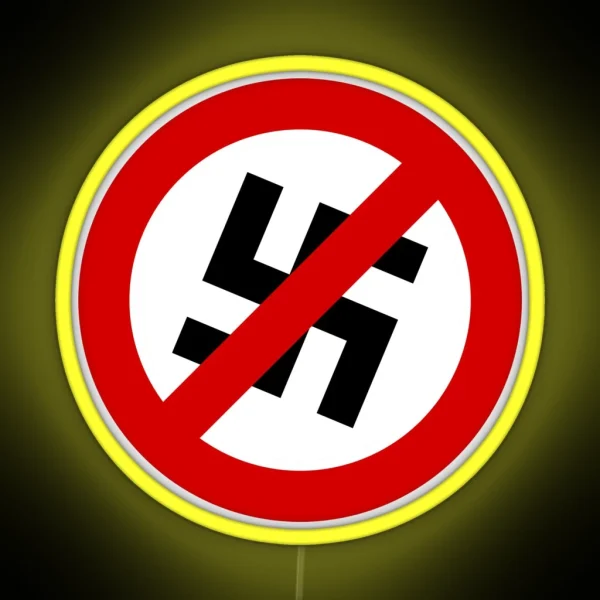 Anti Nazi RGB Neon Sign