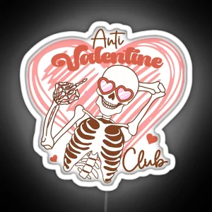 Anti Valentine Club RGB Neon Sign