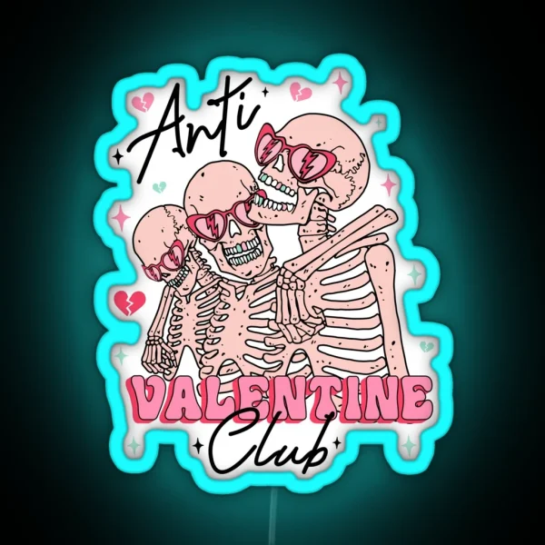 ANTI VALENTINE CLUB RGB Neon Sign