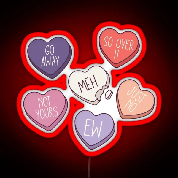 Anti Valentine Club RGB Neon Sign
