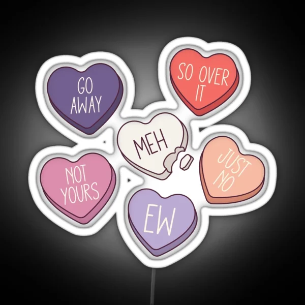 Anti Valentine Club RGB Neon Sign