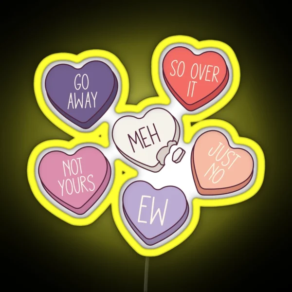 Anti Valentine Club RGB Neon Sign