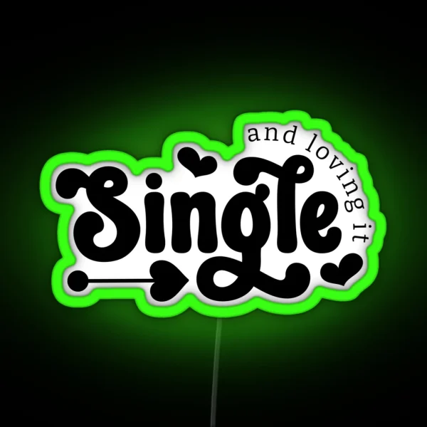 Anti Valentine Funny RGB Neon Sign