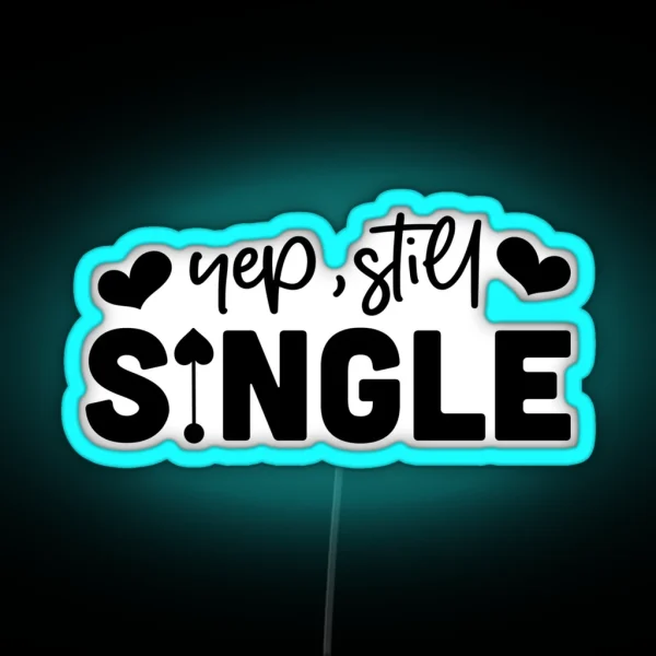 Anti Valentine Funny RGB Neon Sign