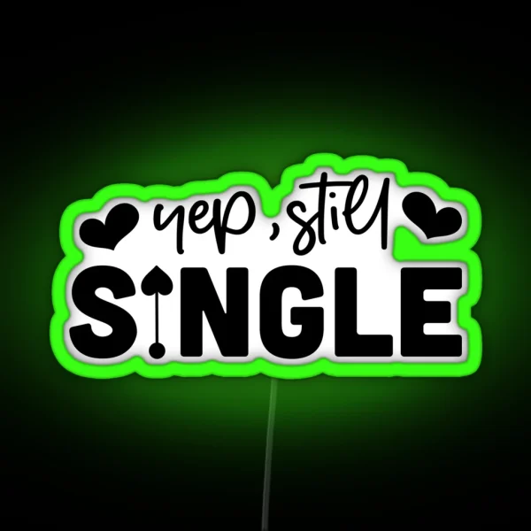 Anti Valentine Funny RGB Neon Sign