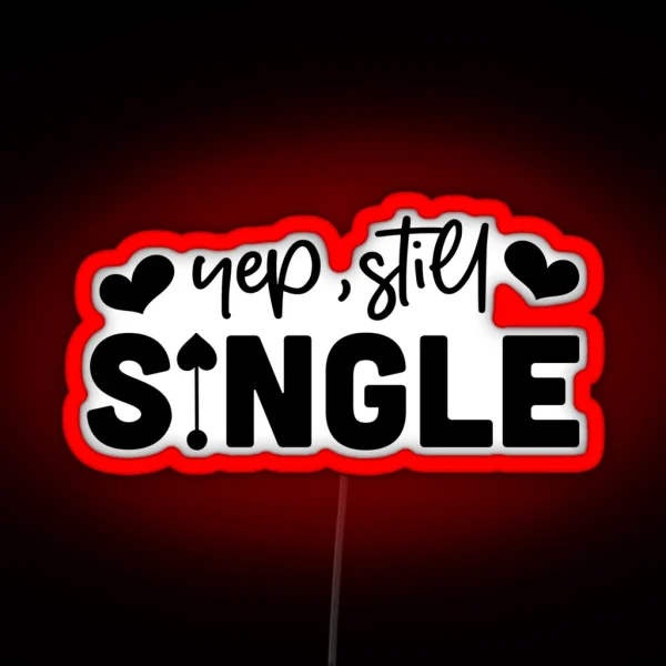 Anti Valentine Funny RGB Neon Sign