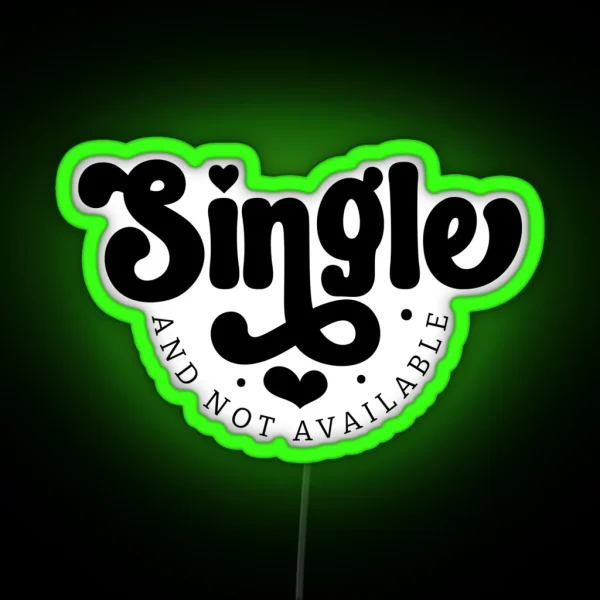 Anti Valentine Funny RGB Neon Sign