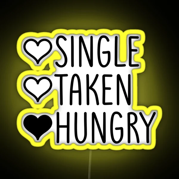 Anti Valentine Funny RGB Neon Sign