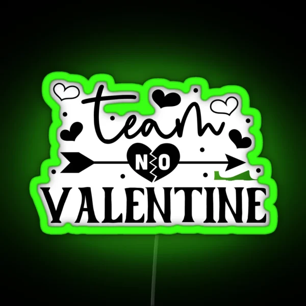 Anti Valentine Funny RGB Neon Sign