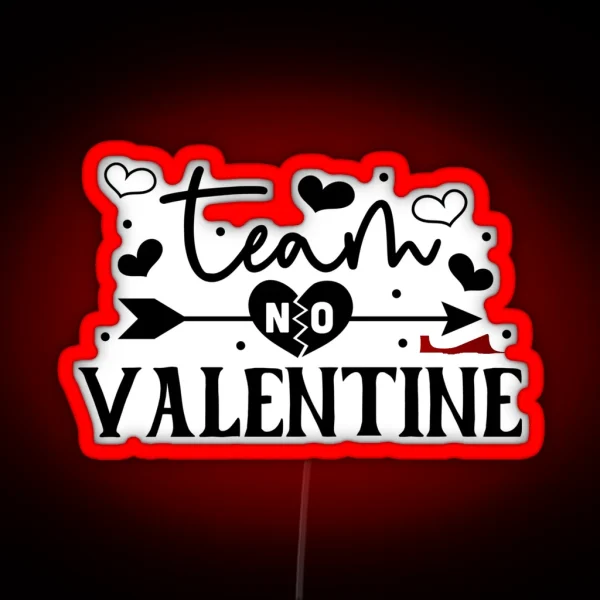 Anti Valentine Funny RGB Neon Sign