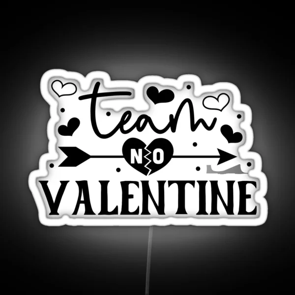 Anti Valentine Funny RGB Neon Sign