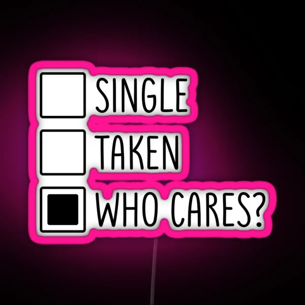 Anti Valentine Funny RGB Neon Sign