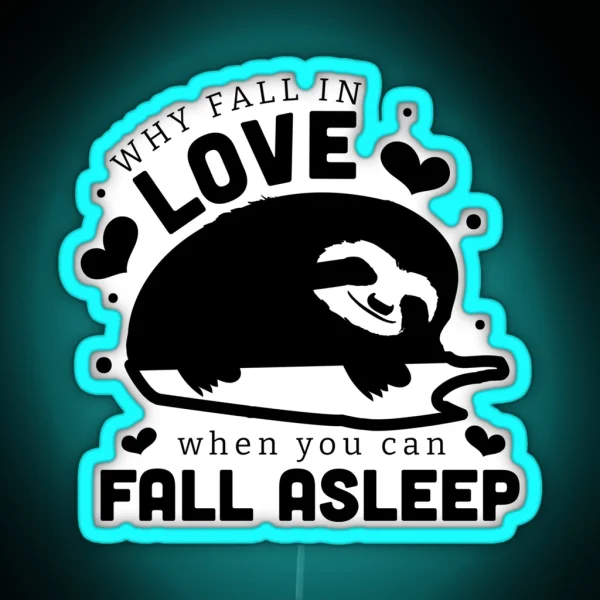 Anti Valentine Funny RGB Neon Sign