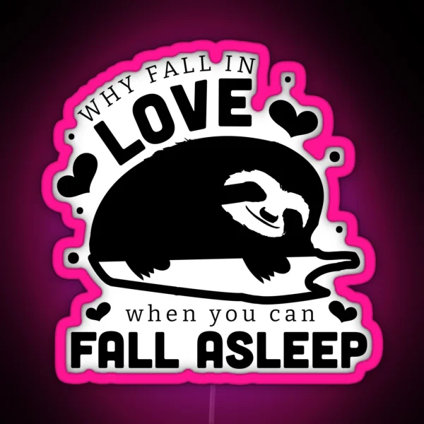 Anti Valentine Funny RGB Neon Sign