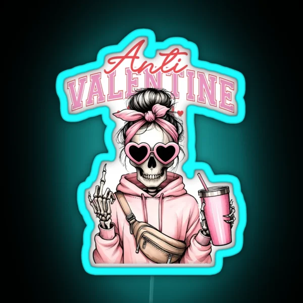 Anti Valentine RGB Neon Sign