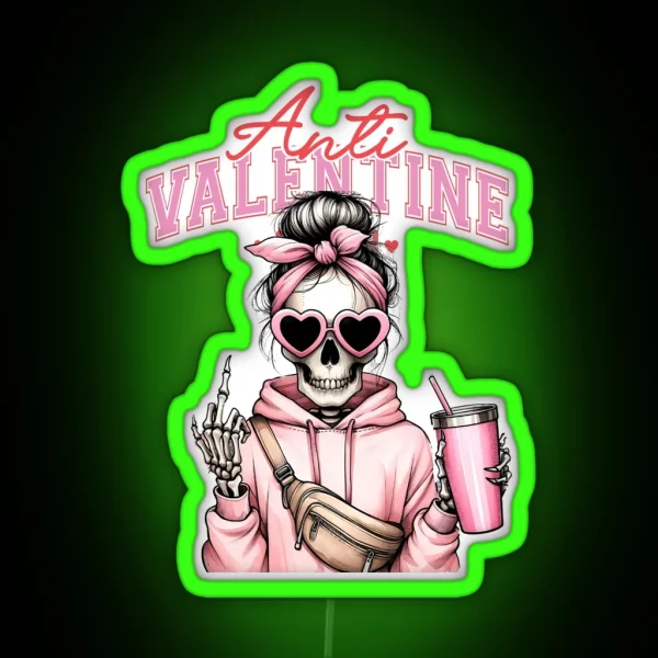 Anti Valentine RGB Neon Sign