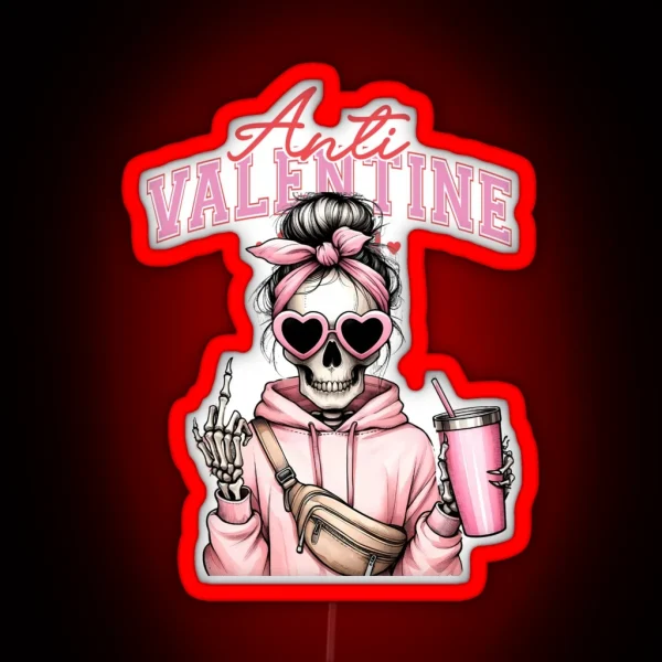 Anti Valentine RGB Neon Sign