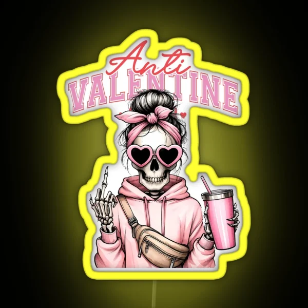 Anti Valentine RGB Neon Sign
