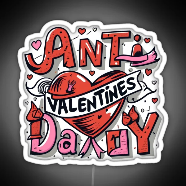 Anti Valentines Day RGB Neon Sign