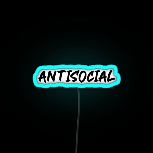 Antisocial Ed Sheeran RGB Neon Sign