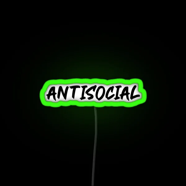 Antisocial Ed Sheeran RGB Neon Sign