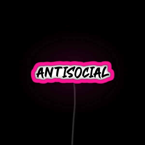Antisocial Ed Sheeran RGB Neon Sign