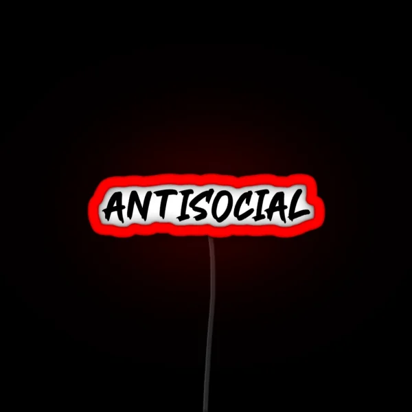 Antisocial Ed Sheeran RGB Neon Sign