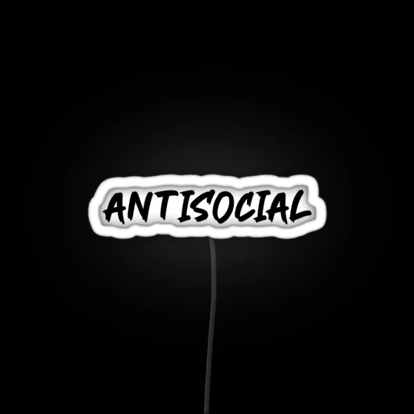 Antisocial Ed Sheeran RGB Neon Sign
