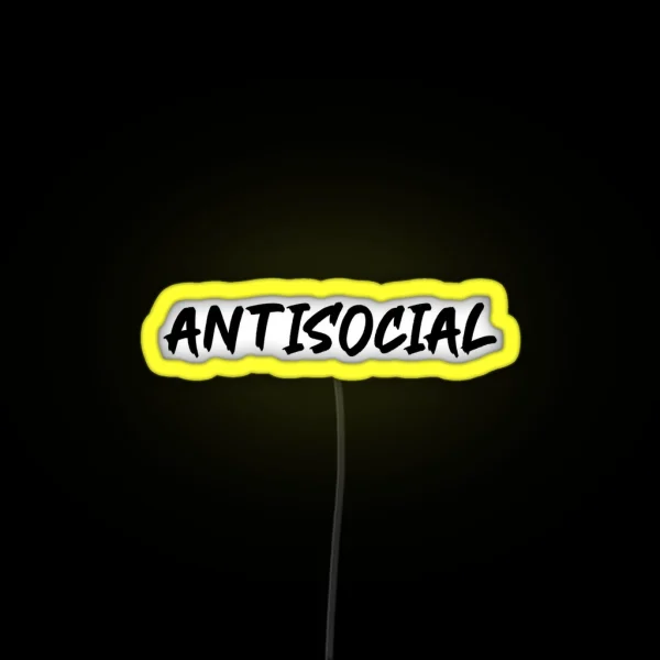 Antisocial Ed Sheeran RGB Neon Sign