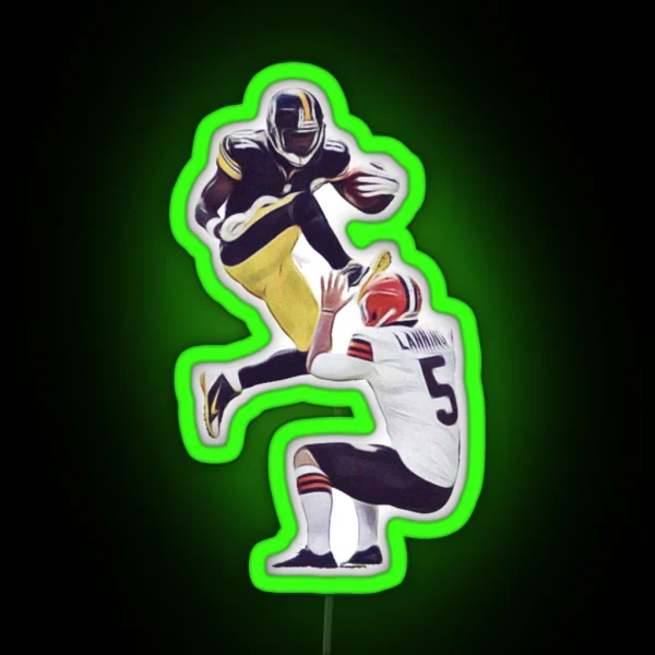 Antonio Brown Kicks Punter RGB Neon Sign