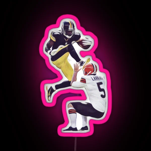 Antonio Brown Kicks Punter RGB Neon Sign