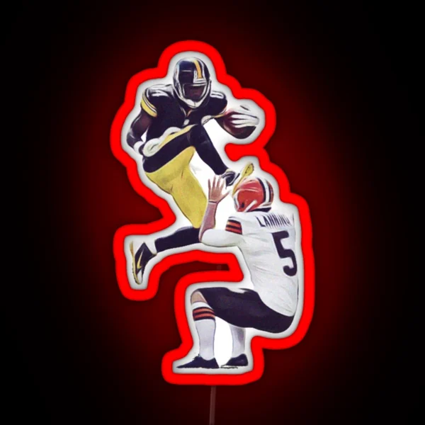 Antonio Brown Kicks Punter RGB Neon Sign
