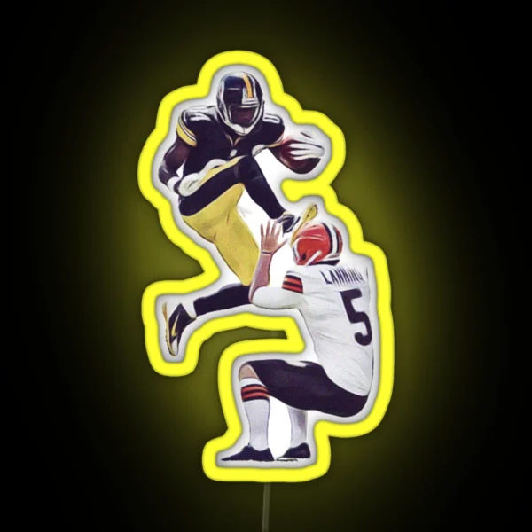 Antonio Brown Kicks Punter RGB Neon Sign