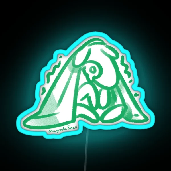 Anxiety Creature Hiding RGB Neon Sign