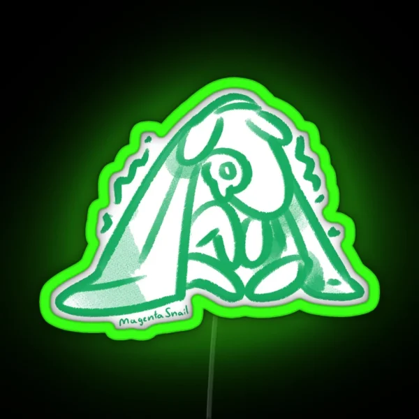 Anxiety Creature Hiding RGB Neon Sign
