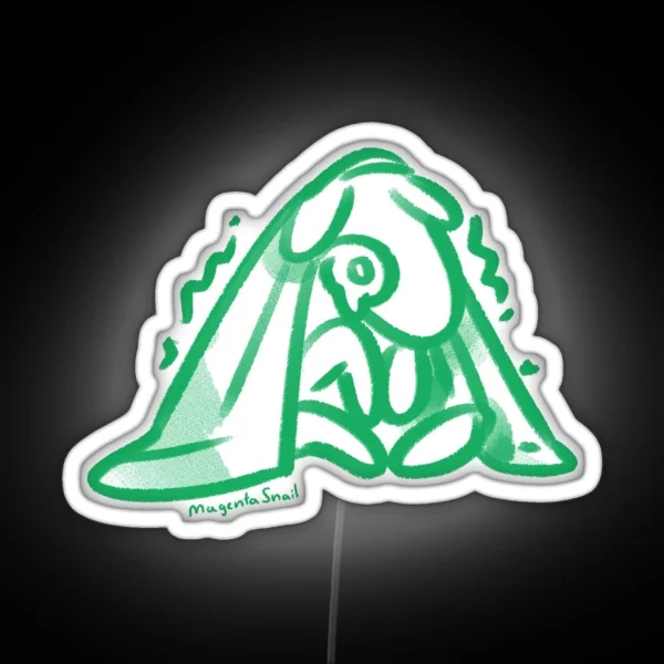 Anxiety Creature Hiding RGB Neon Sign