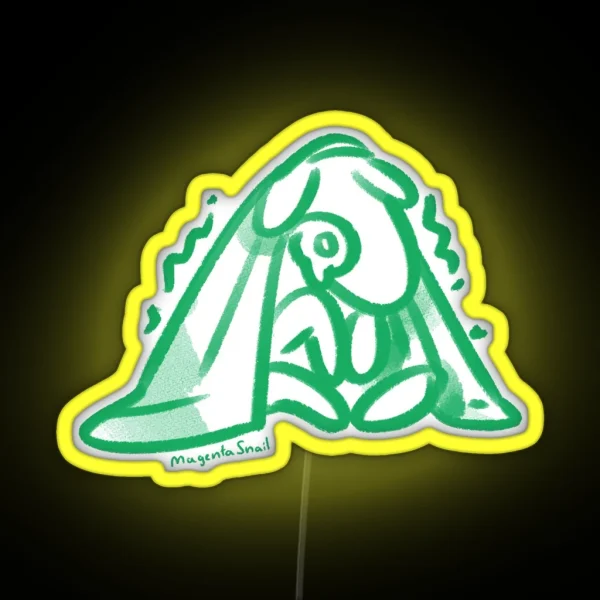 Anxiety Creature Hiding RGB Neon Sign