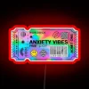 Neon anxiety relief vibes energize your space with colorful ambiance