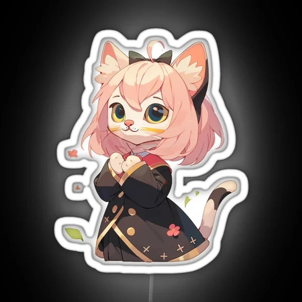 Anya Cat The Espionage Kitty RGB Neon Sign