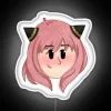 Unique, modern Anya The Thelepath inspired RGB neon wall art