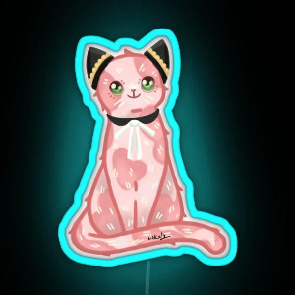 Anya X Cat RGB Neon Sign
