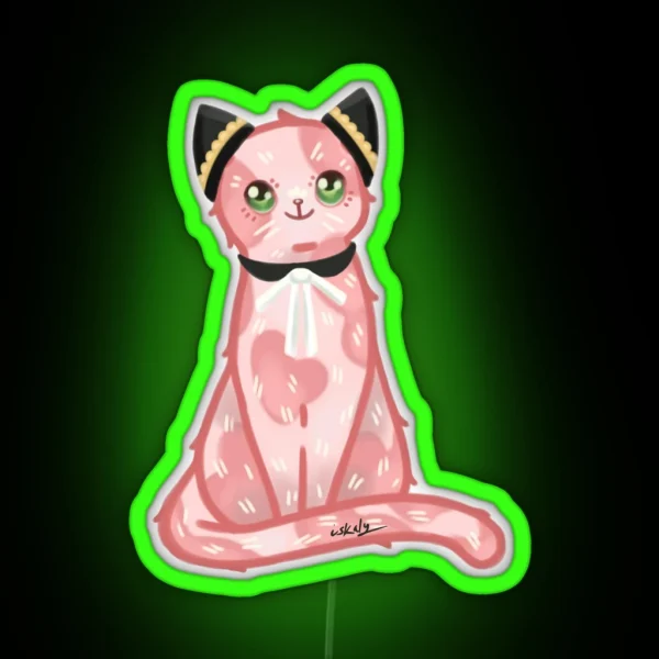 Anya X Cat RGB Neon Sign