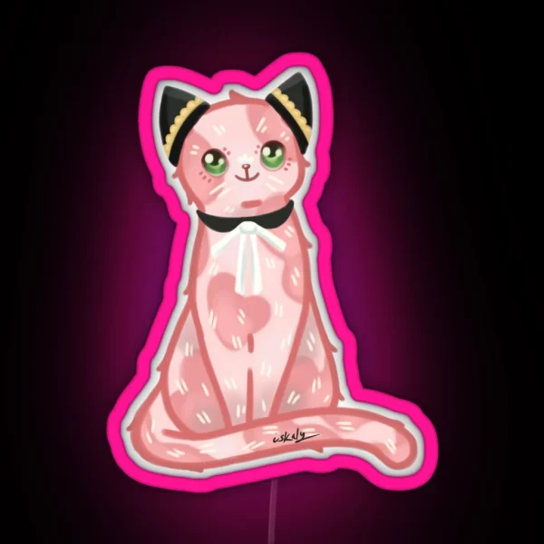 Anya X Cat RGB Neon Sign