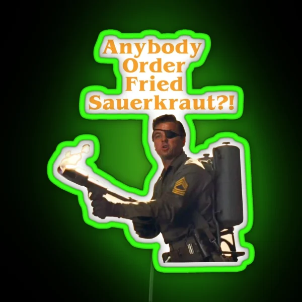 Anybody Order Fried Sauerkraut RGB Neon Sign